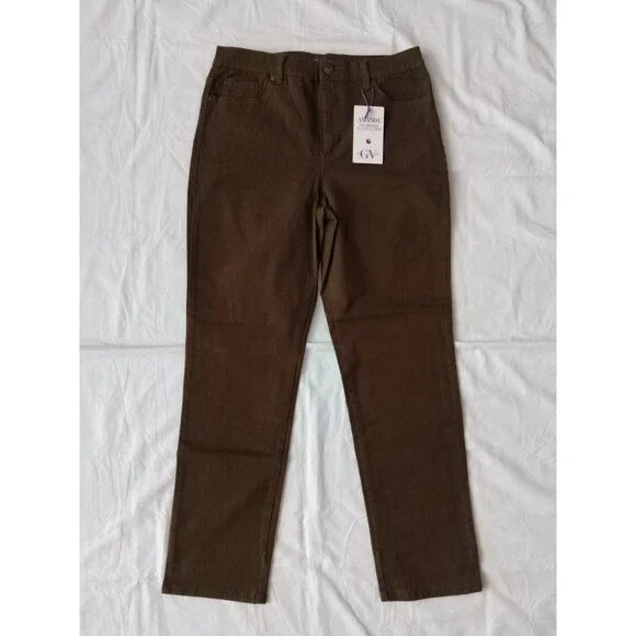 NEW Gloria Vanderbilt Amanda Original Slimming Jeans Size 10 Huckleberry + Olive - Picture 7 of 16